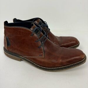 Rieker Brown Leather Chukka Chelsea Boots